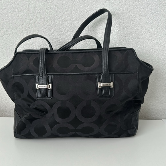Black cloth Coach purse - Picture 2 of 2